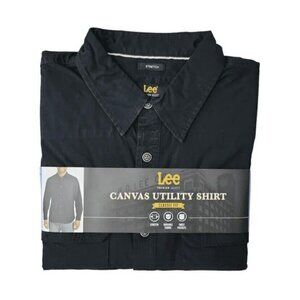 Lee Men's Premium Select Classic Fit Canvas Utility Button Down Shirt